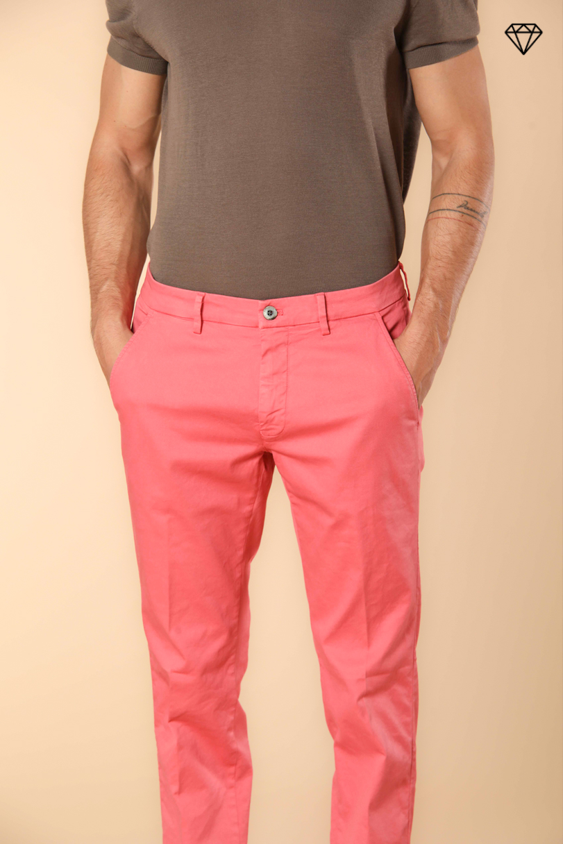 New York Herren Chino Hose aus Stretch-Satin Regular Fit ①