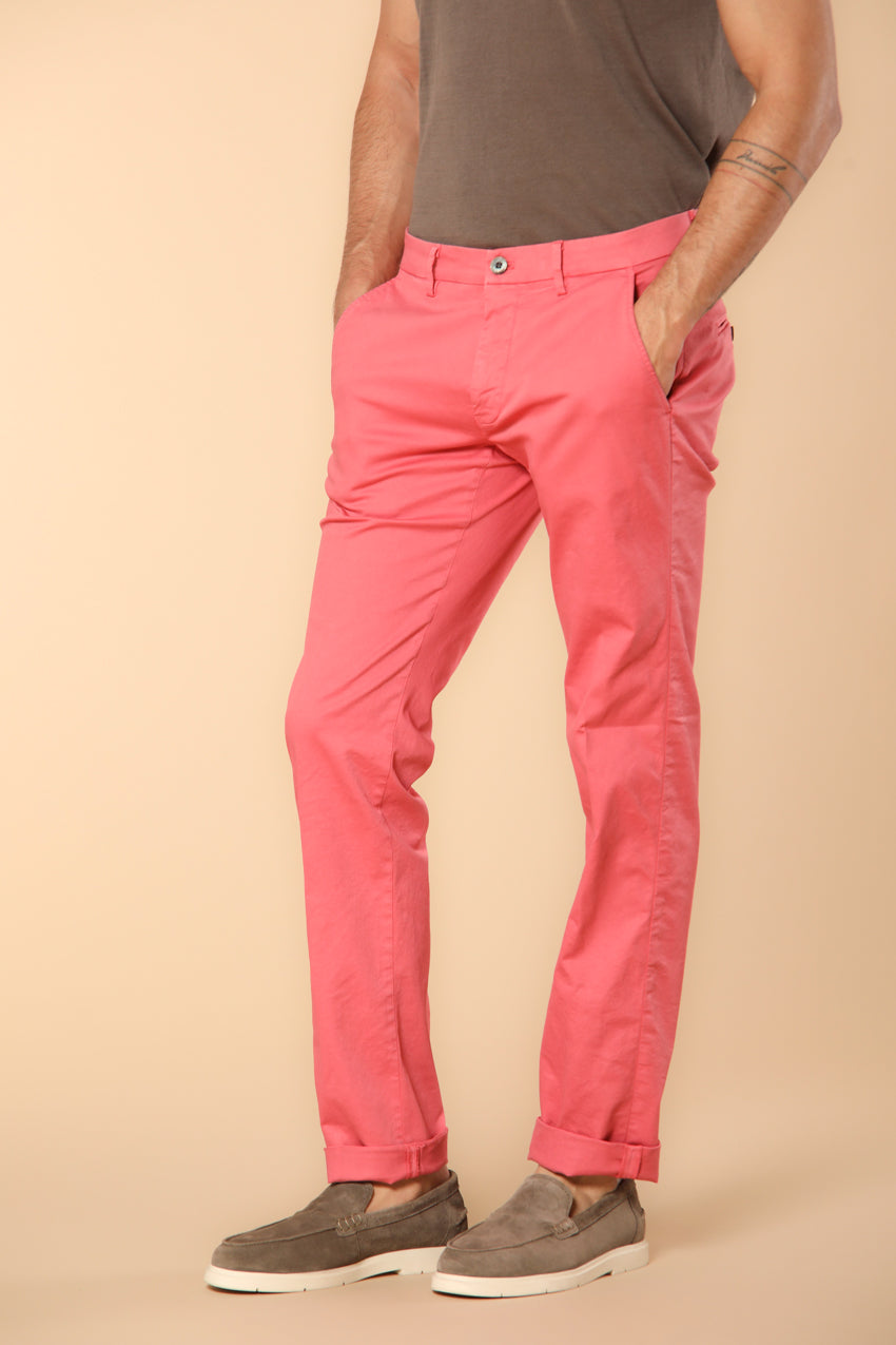 New York Herren Chino Hose aus Stretch-Satin Regular Fit ①