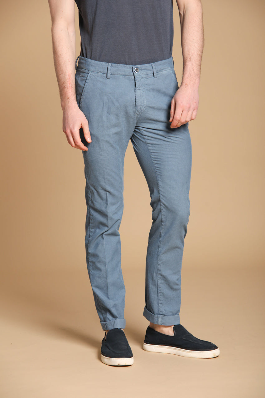 Torino Herren Chino Hose im sartorialen Stil aus leichtem Velours Slim Fit