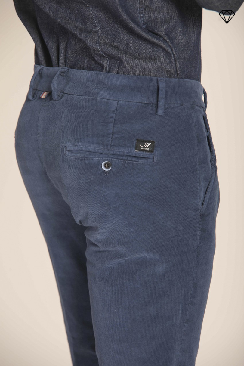 Torino Herren Chino Hose aus Samt 1500 Streifen Slim Fit ①.