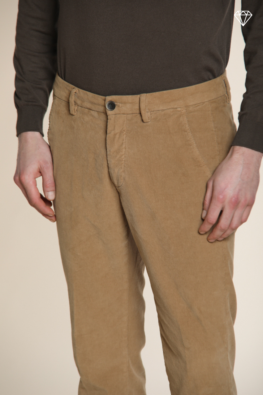 Foto 2 Torino pantalone chino uomo in velluto 1500 righe slim fit  ①