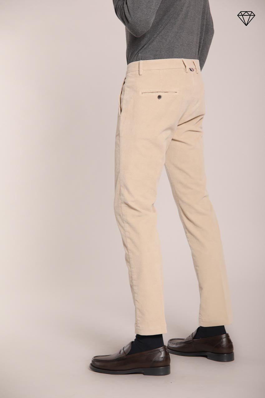Foto 3 Torino pantalone chino uomo in velluto 1500 righe slim fit  ①