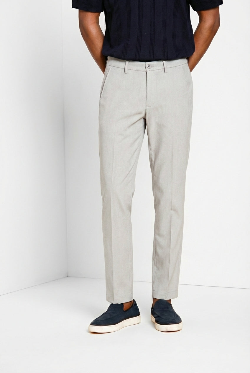 Milano Hose Chino Herren aus Fischgrat extra slim fit