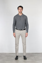 Torino pantalone chino uomo in velluto 1000 righe slim fit ①