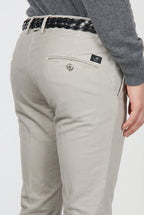 Torino pantalone chino uomo in velluto 1000 righe slim fit ①