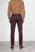 Torino Flex pantalone chino uomo in raso slim fit ①