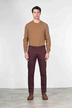 Torino Flex pantalone chino uomo in raso slim fit ①