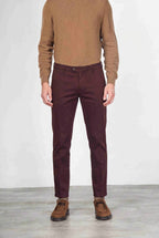 Torino Flex pantalone chino uomo in raso slim fit ①