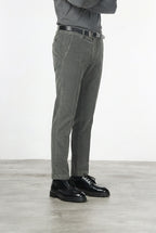 Torino pantalone chino uomo in velluto 1000 righe slim fit ①