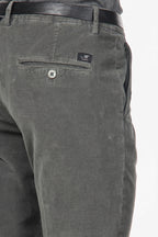 Torino pantalone chino uomo in velluto 1000 righe slim fit ①