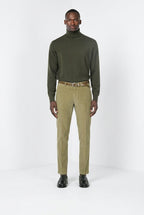 Torino pantalone chino uomo in velluto 1000 righe slim fit ①