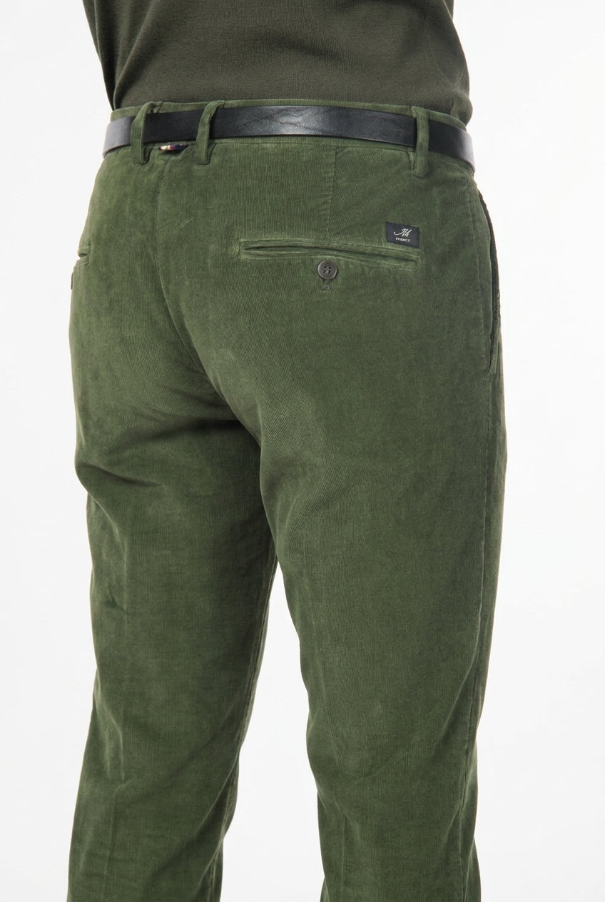 Torino pantalone chino uomo in velluto 1000 righe slim fit ①