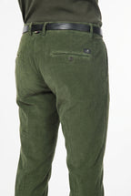Torino pantalone chino uomo in velluto 1000 righe slim fit ①