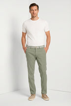 Torino Oxford pantalone chino uomo in twill di lino e cotone slim fit