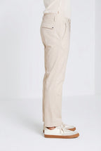Torino Flex pantalone chino uomo in gabardina stretch slim fit ①