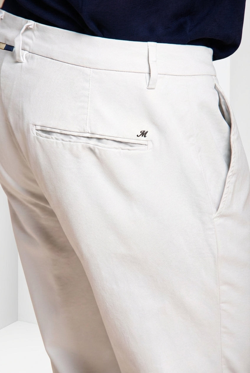 Torino Flex pantalone chino uomo in gabardina stretch slim fit ①