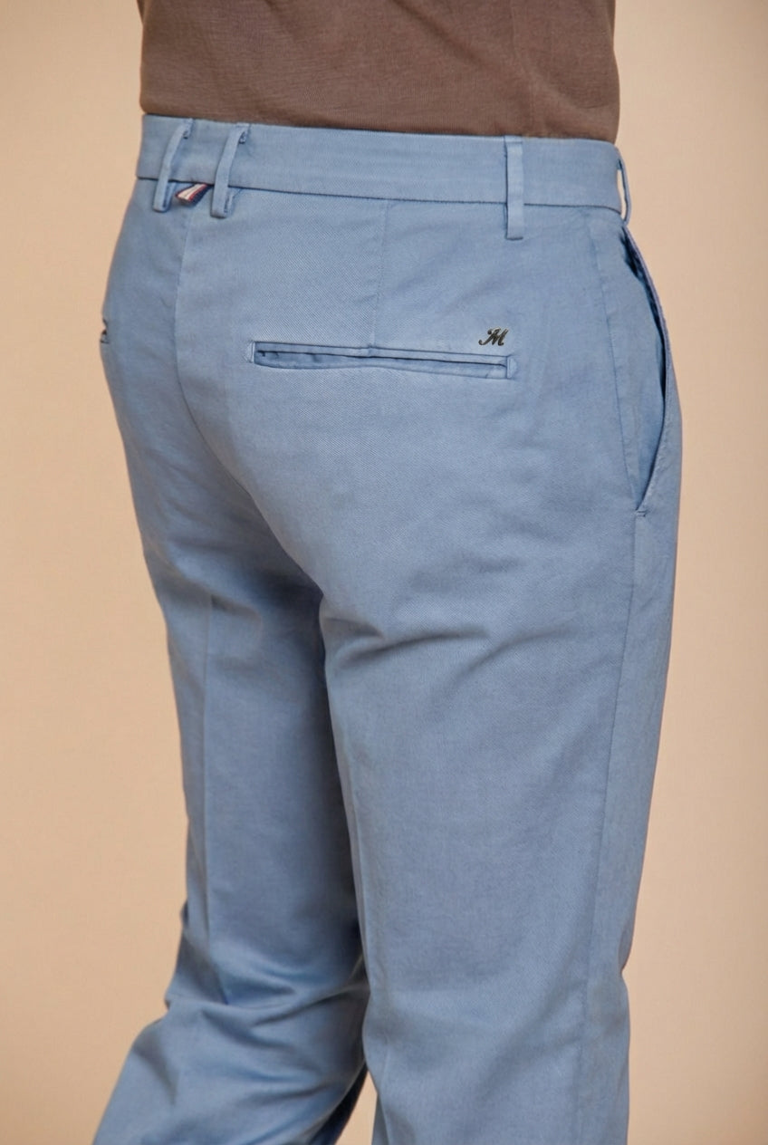 Torino Flex pantalone chino uomo in gabardina stretch slim fit ①