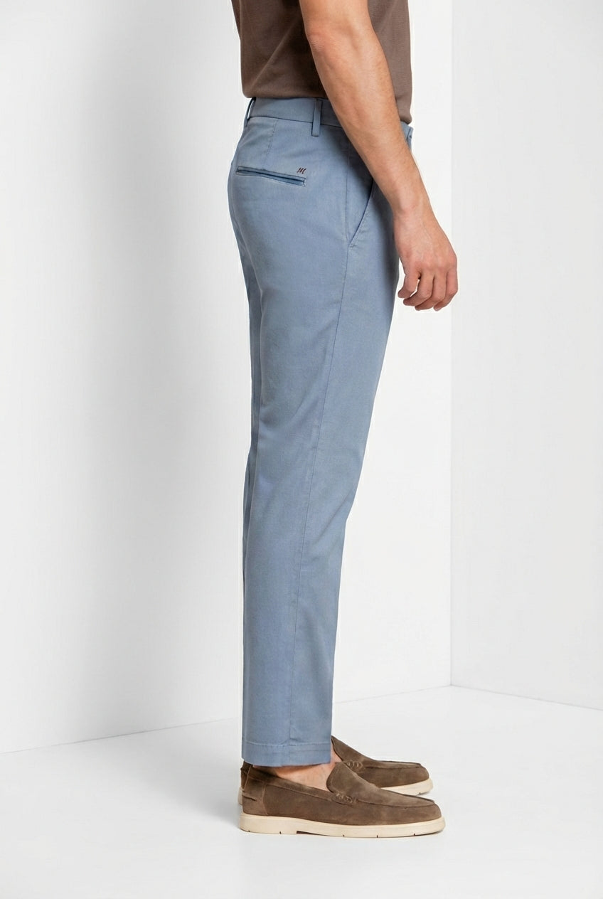 Torino Flex pantalone chino uomo in gabardina stretch slim fit ①