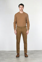 Torino Flex pantalone chino uomo in raso slim fit ①