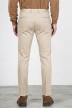 Torino Flex pantalone chino uomo in raso slim fit ①