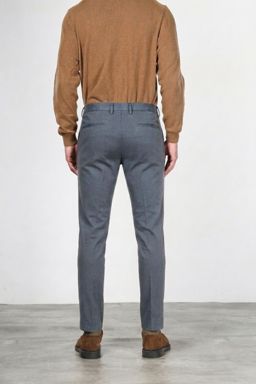 Torino Flex pantalone chino uomo in raso slim fit ①