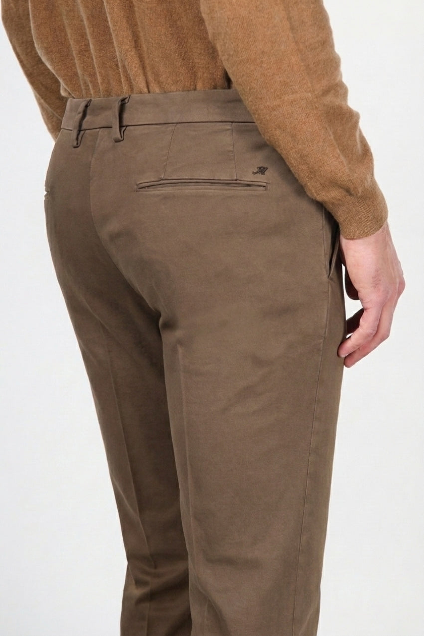 Torino Flex pantalone chino uomo in raso slim fit ①