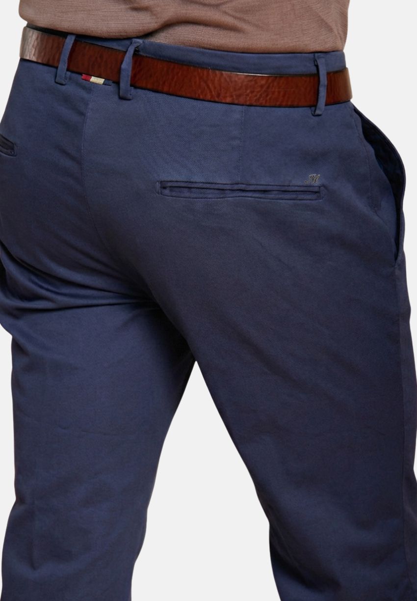 Torino Flex pantalone chino uomo in gabardina stretch slim fit ①