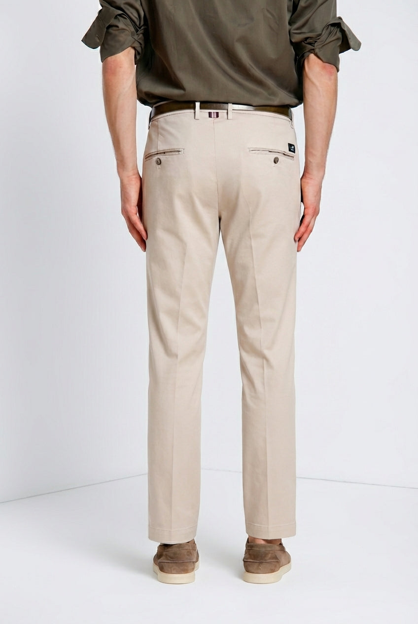 Torino Flex Hose Chino Herren aus Stretch-Gabardine slim fit ①