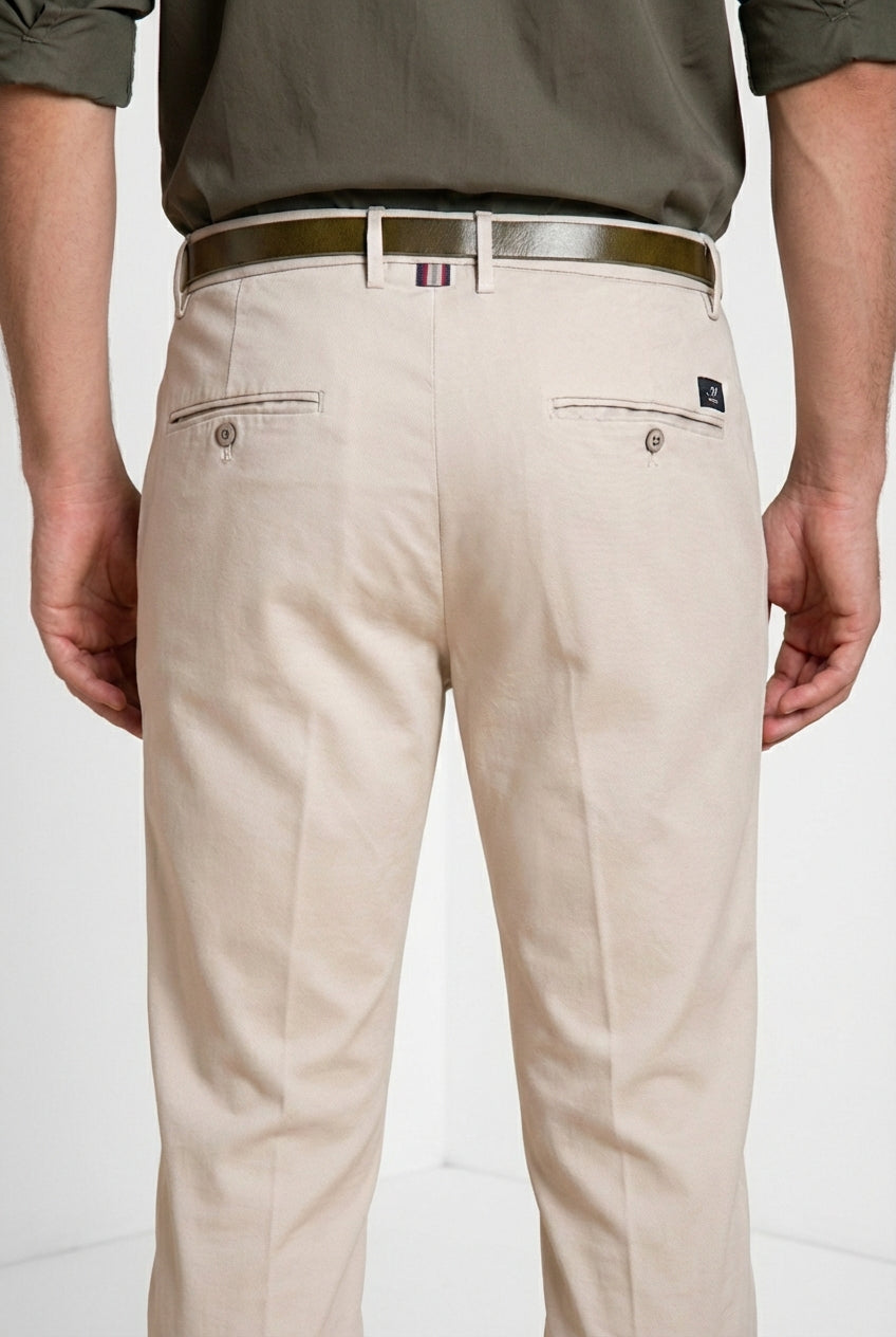 Torino Flex Hose Chino Herren aus Stretch-Gabardine slim fit ①