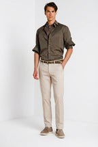 Torino Flex Hose Chino Herren aus Stretch-Gabardine slim fit ①