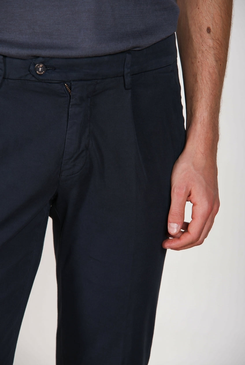 Torino 1 Pinces Flex Hose Chino Herren aus super stretch Gabardine slim fit