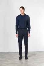 Torino 1 Pinces Flex Chinohose für Herren aus Baumwoll- und Cashmere-Twill mit slim fit