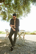 Torino City Icon Flex Hose Chino Herren aus Cavallery aus Baumwolle und Leinen Stretch slim fit