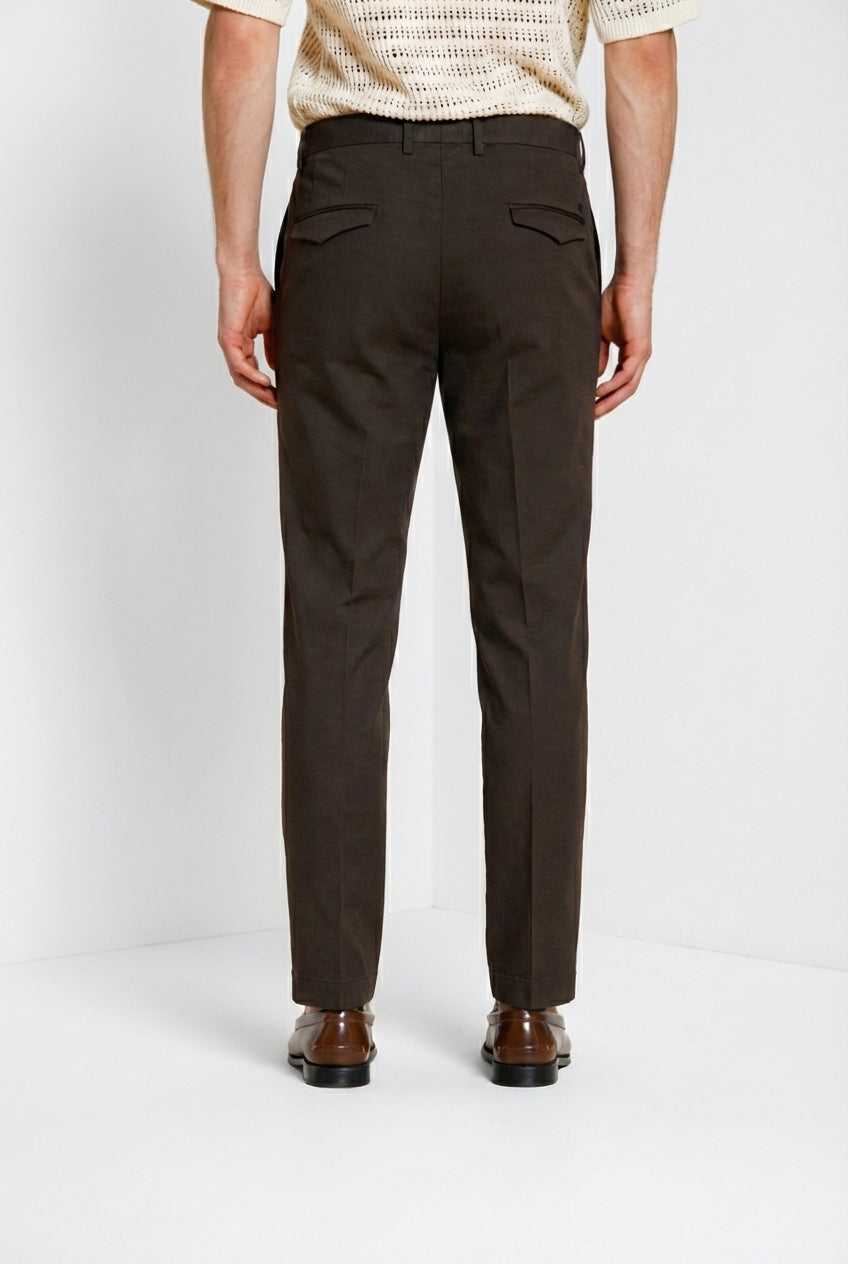 Torino City Icon Flex Hose Chino Herren aus Cavallery aus Baumwolle und Leinen Stretch slim fit