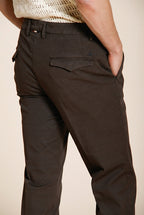 Torino City Icon Flex pantalone chino uomo in cavallery di cotone e lino stretch slim fit