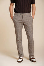 Torino City pantalone chino uomo stampa galles slim fit