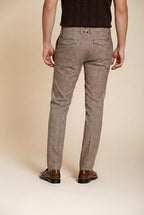 Torino City pantalone chino uomo stampa galles slim fit