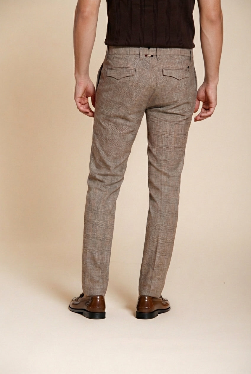 Torino City pantalone chino uomo stampa galles slim fit