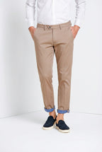 Torino City Travel pantalone chino uomo in raso tecnico stretch slim fit