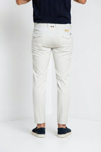 Torino City Hose Chino Herren aus Satin aus Baumwolle und Seide slim fit