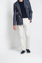 Torino City Hose Chino Herren aus Satin aus Baumwolle und Seide slim fit