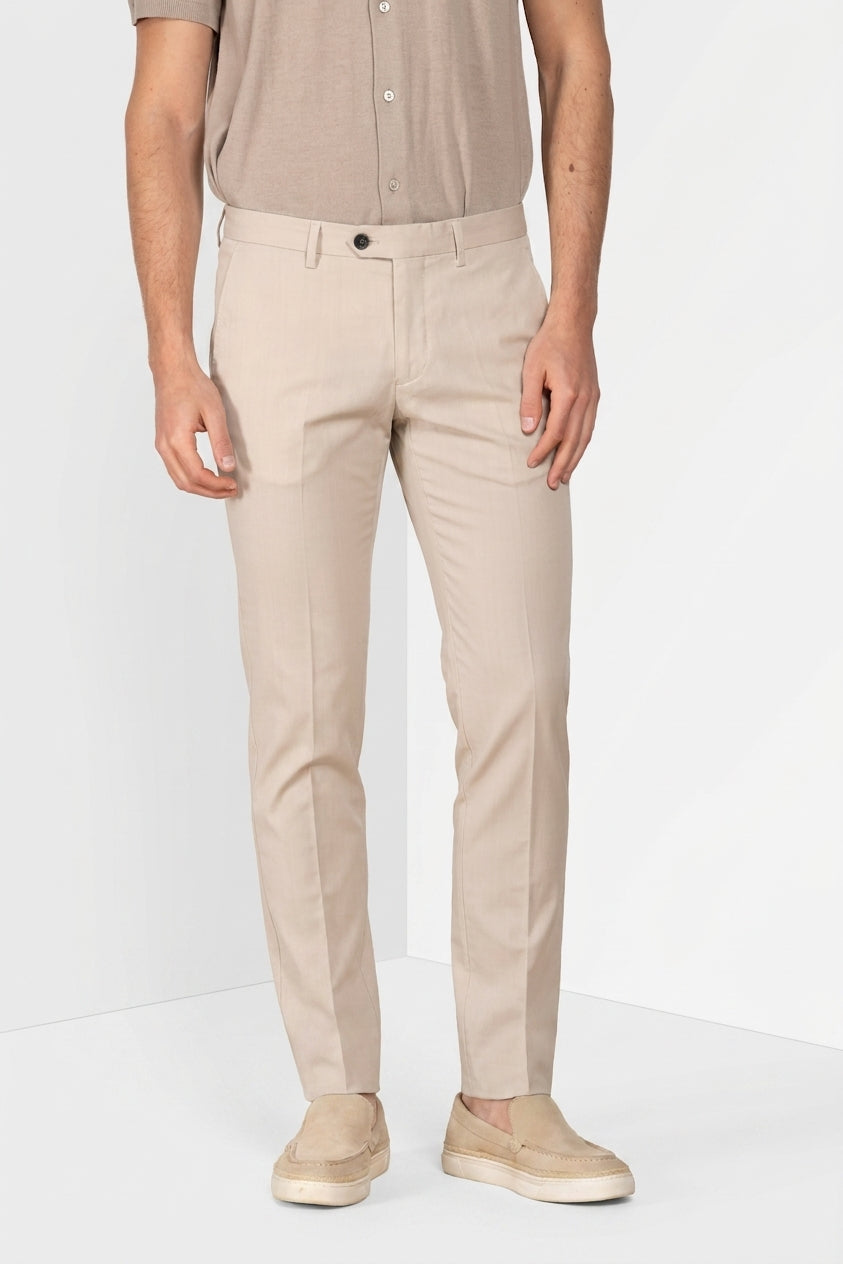 Torino City Hose Chino Herren aus Wolltwill slim fit