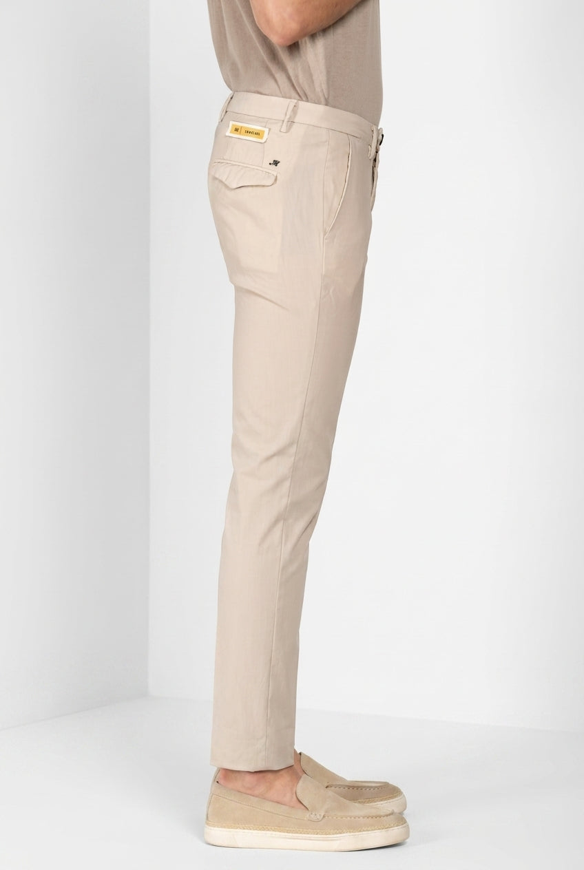 Torino City Hose Chino Herren aus Wolltwill slim fit