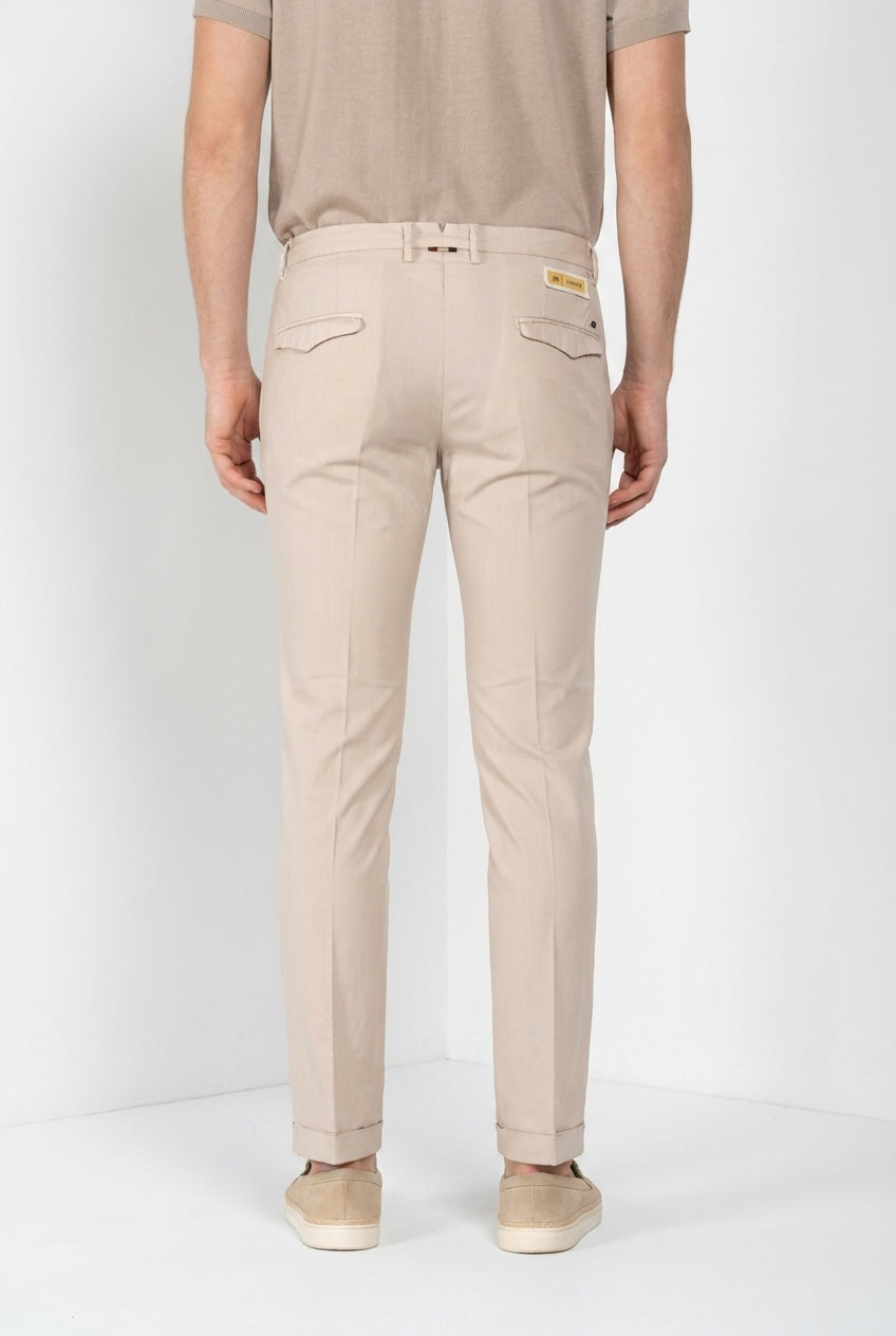 Torino City Hose Chino Herren aus Wolltwill slim fit