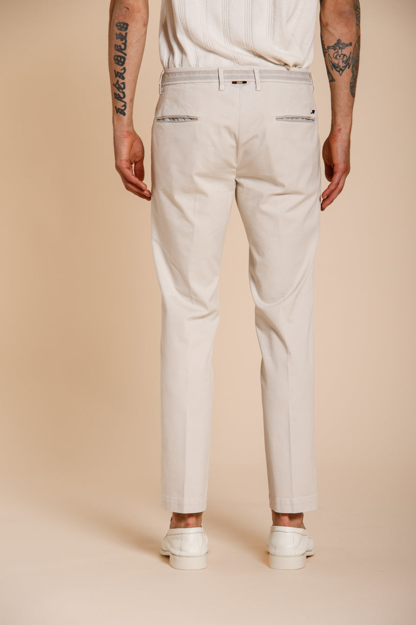 Torino City Hose Chino Herren aus feiner Trikotine aus Baumwolle und Lyocell slim fit