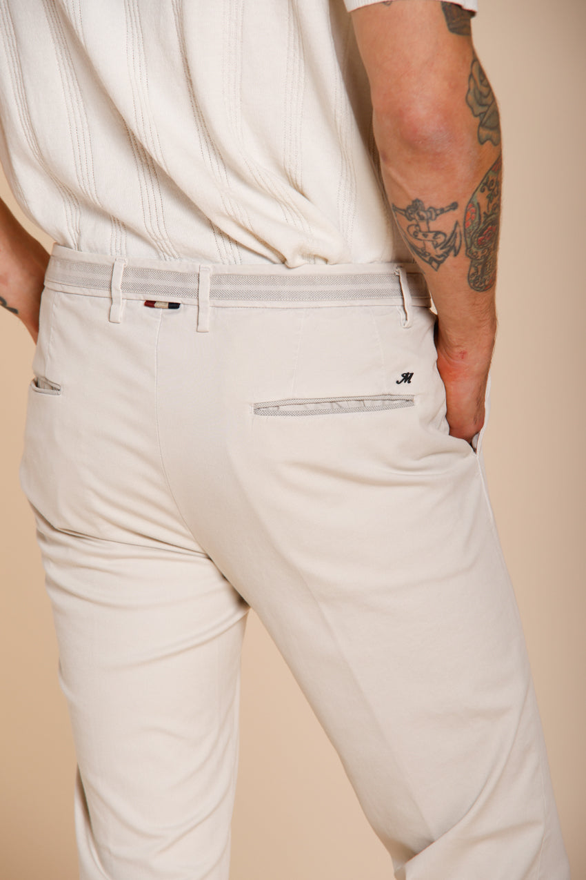Torino City Hose Chino Herren aus feiner Trikotine aus Baumwolle und Lyocell slim fit