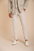 Torino City Hose Chino Herren aus feiner Trikotine aus Baumwolle und Lyocell slim fit