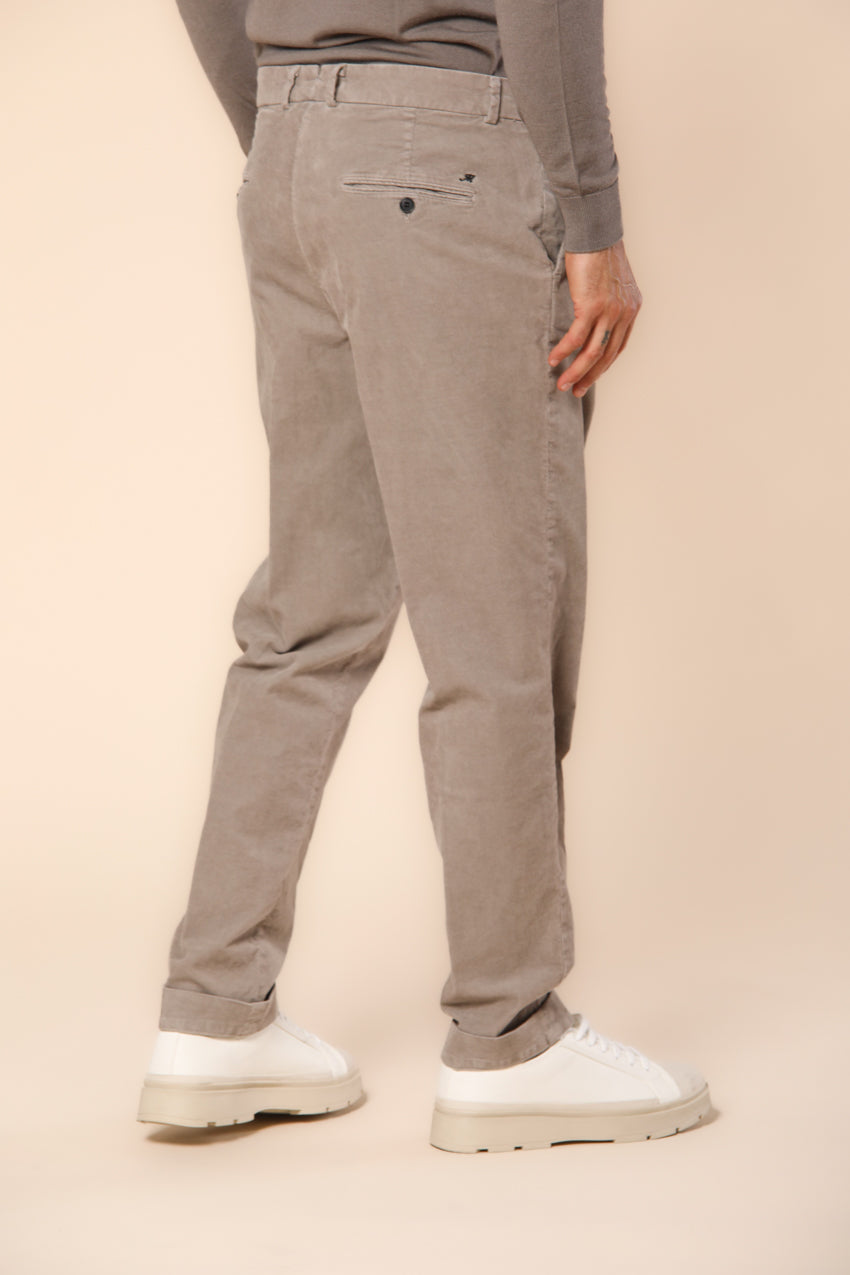 Boston 1 Pinces Herren Chino-Hose aus Samt mit 1000 Streifen relaxed Fit