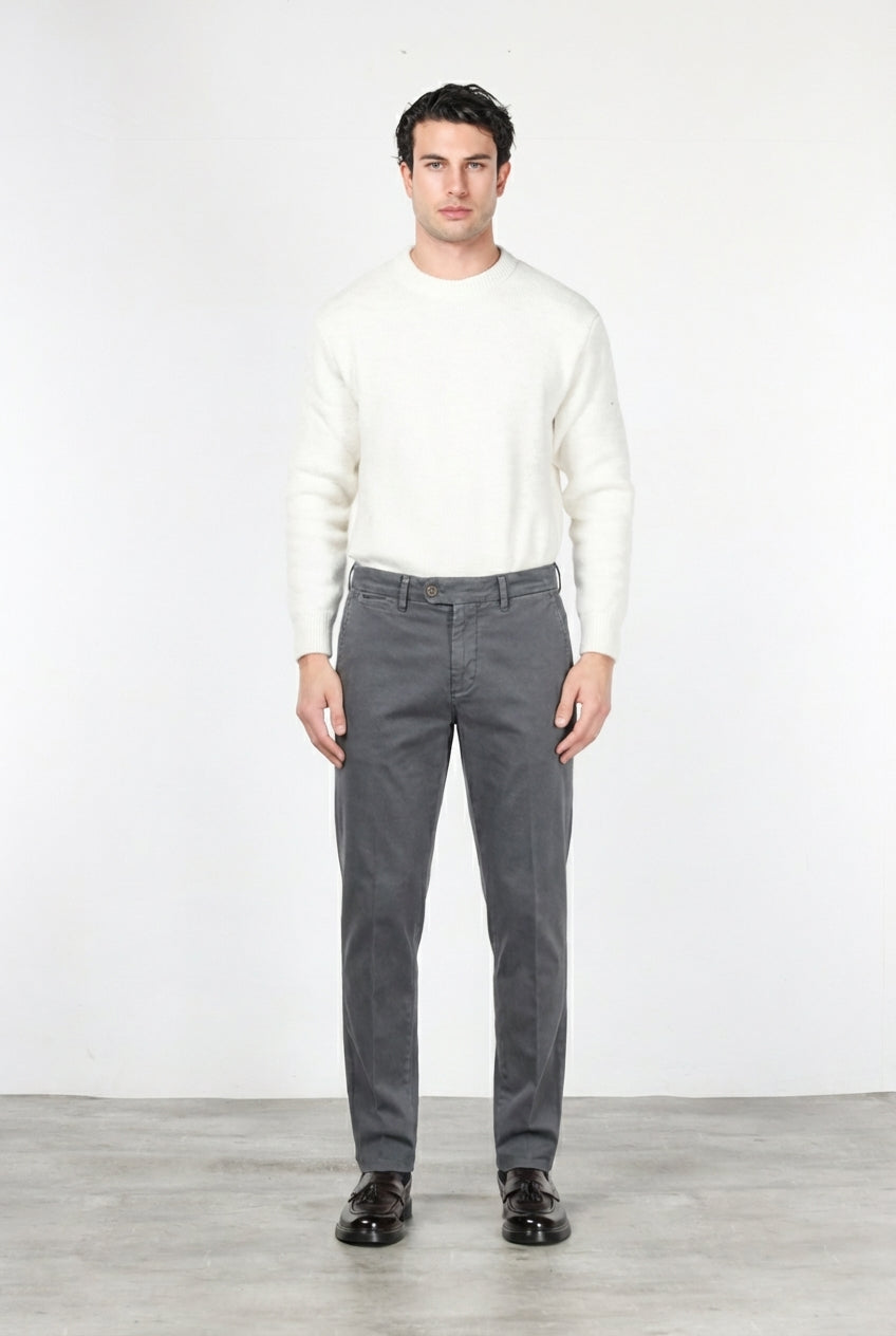 Square Work pantalone chino uomo in bull stretch relaxed fit