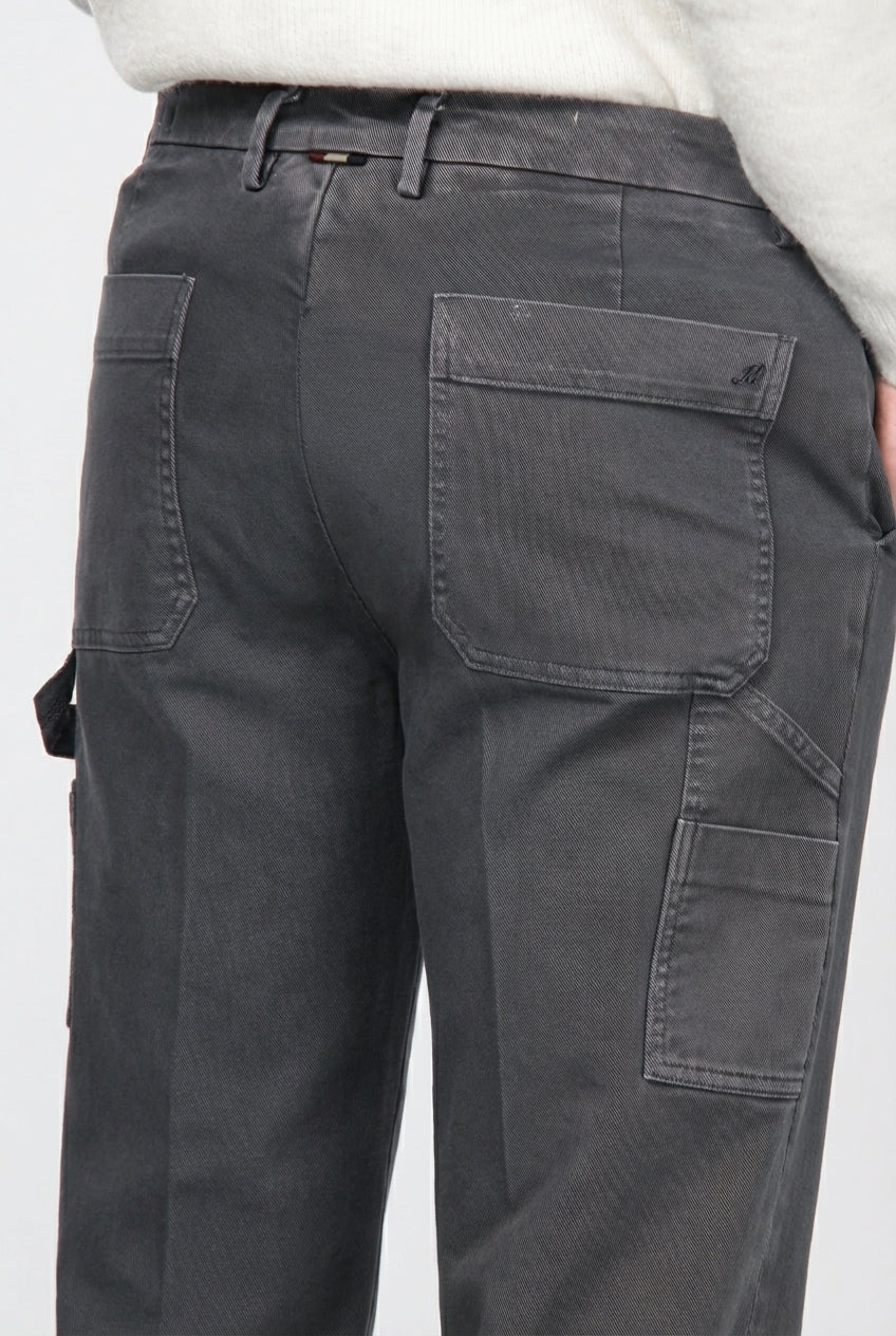 Square Work pantalone chino uomo in bull stretch relaxed fit